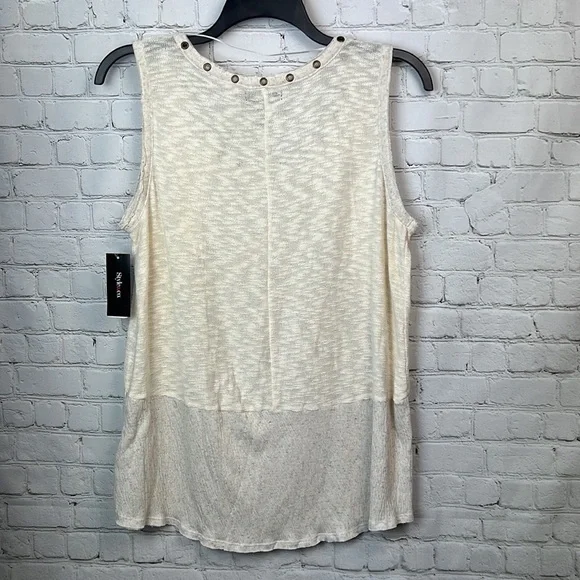 Style & Co Rivet Trim Knit Tank Top Sweater Size XL - Picture 4 of 4